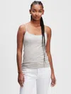 Gap Factory Fitted Cami In Gray