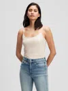 Gap Factory Fitted Cami In Neutral