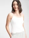 Gap Factory Fitted Cami In White
