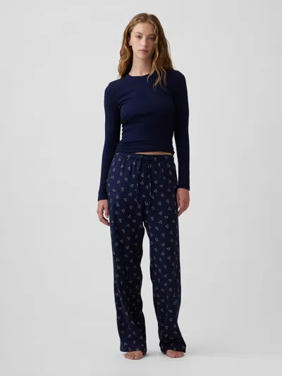 Gap Factory Flannel Pj Pants In Blue