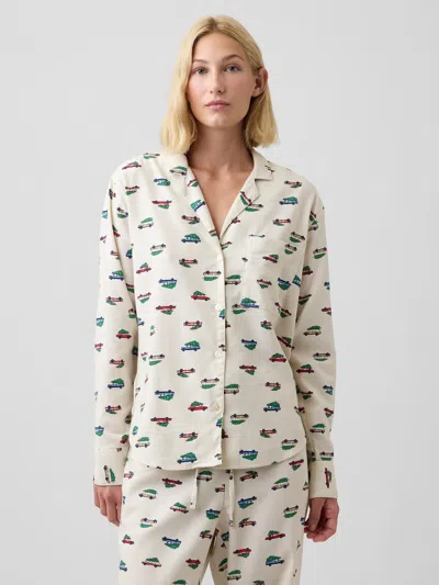 Gap Factory Flannel Pj Shirt In Cars