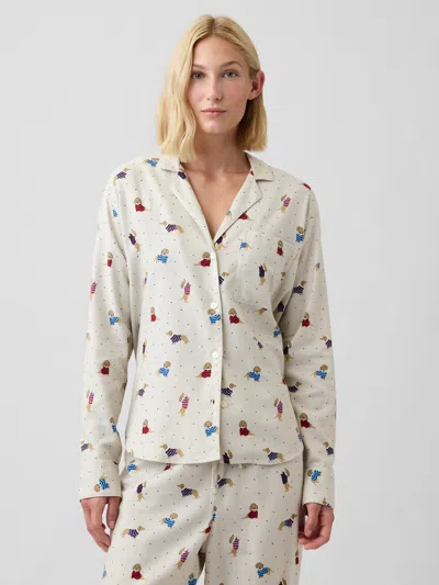 Gap Factory Flannel Pj Shirt In Dog