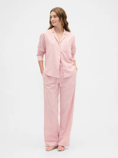 Gap Factory Flannel Pull-on Pj Pants In Pink