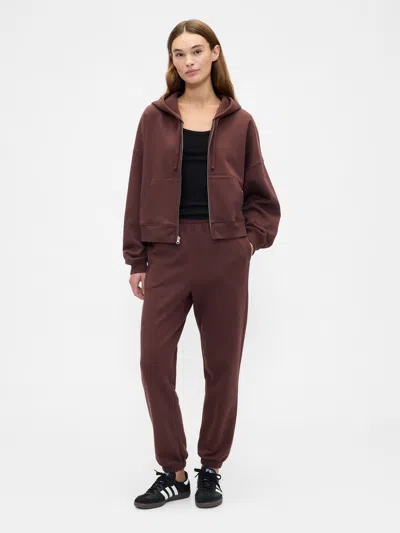 Gap Factory Fleece Joggers In Brown