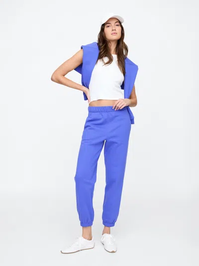 Gap Factory Fleece Joggers In Dazzling Blue