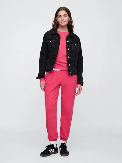 Gap Factory Fleece Joggers In Raspberry