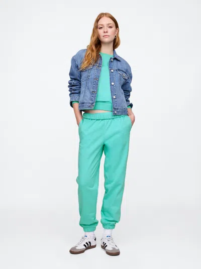 Gap Factory Fleece Joggers In Water Garden Green