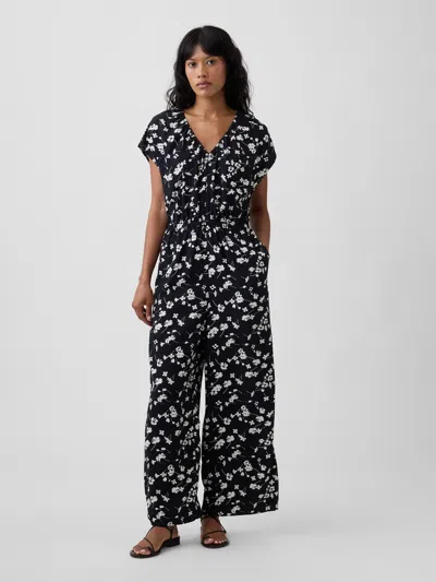 Gap Factory Flutter Sleeve Wide-leg Jumpsuit