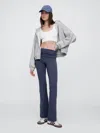 Gap Factory Foldover Flare Leggings In Gray