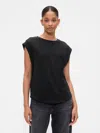 Gap Factory Foreversoft Dolman Tunic T-shirt In Black