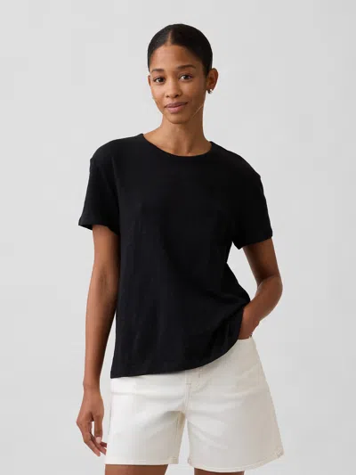 Gap Factory Foreversoft Relaxed Crewneck T-shirt In Black