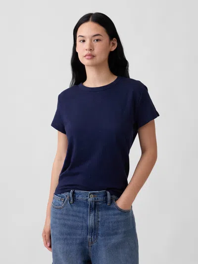 Gap Factory Foreversoft Relaxed Crewneck T-shirt In Blue