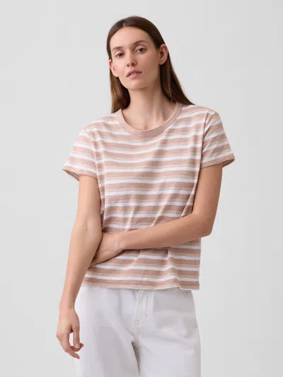 Gap Factory Foreversoft Relaxed Crewneck T-shirt In Brown