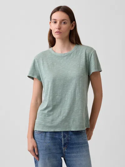 Gap Factory Foreversoft Relaxed Crewneck T-shirt In Green