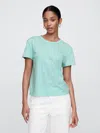 Gap Factory Foreversoft Shrunken Crewneck T-shirt In Blue