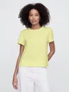 Gap Factory Foreversoft Shrunken Crewneck T-shirt In Yellow