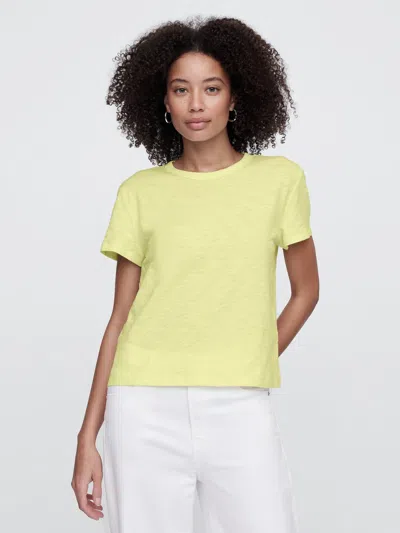 Gap Factory Foreversoft Shrunken Crewneck T-shirt In Yellow