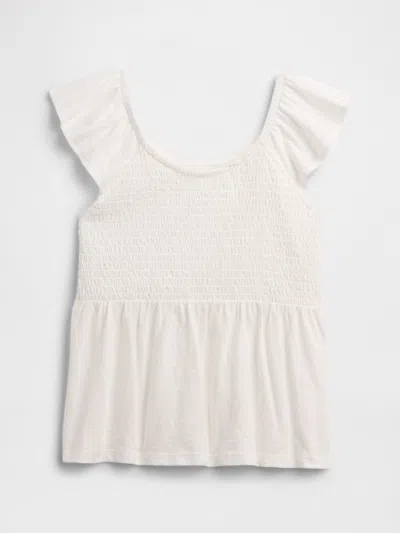 Gap Factory Kids' Foreversoft Smocked Top In Multi