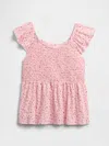 Gap Factory Foreversoft Smocked Top In Pink