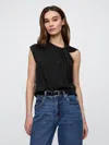 Gap Factory Foreversoft Twist-top T-shirt In Black