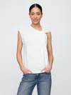Gap Factory Foreversoft Twist-top T-shirt In White
