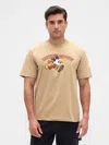 Gap Factory Gap &#215 Disney Mickey Mouse Everyday Soft Relaxed Graphic T-shirt In Brown