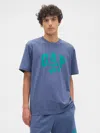 Gap Factory Gap &#215 Disney Mickey Mouse Everyday Soft Relaxed Logo T-shirt In Blue