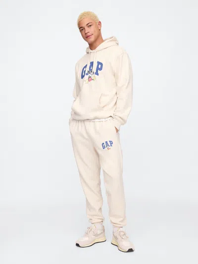 Gap Factory Gap &#215 Disney Mickey Mouse Relaxed Gap Logo Joggers In Neutral