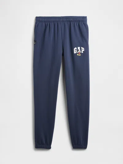 Gap Factory Gap × Disney Mickey Mouse Relaxed Logo Joggers In Blue