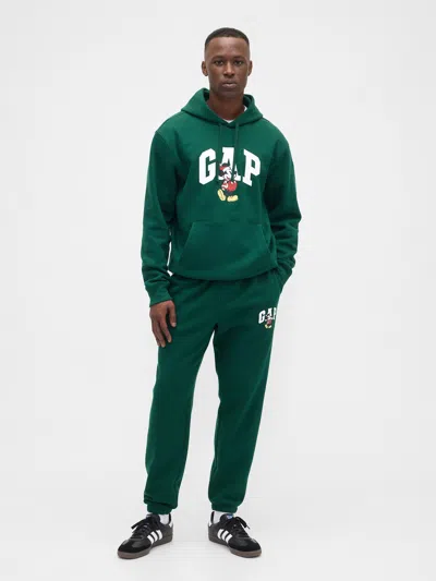 Gap Factory Gap &#215 Disney Mickey Mouse Relaxed Logo Joggers In Green