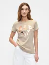 Gap Factory Gap &#215 Disney Minnie Mouse Gap Logo T-shirt In Brown