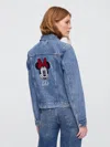 Gap Factory Gap &#215 Disney Minnie Mouse Icon Denim Jacket In Blue