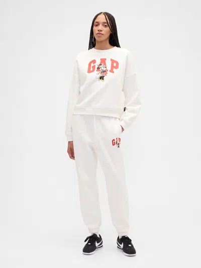 Gap Factory Gap &#215 Disney Minnie Mouse Logo Joggers In White