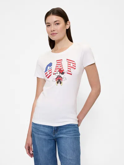 Gap Factory Gap &#215 Disney Minnie Mouse Logo T-shirt In White