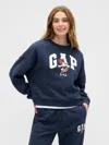 Gap Factory Gap &#215 Disney Minnie Mouse Oversized Logo Sweatshirt In Black