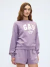Gap Factory Gap &#215 Disney Minnie Mouse Oversized Logo Sweatshirt In Purple