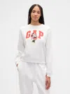 Gap Factory Gap &#215 Disney Minnie Mouse Oversized Logo Sweatshirt In White