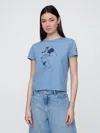 Gap Factory Gap &#215 Disney Minnie Mouse Shrunken Graphic T-shirt In Blue