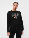 Gap Factory Gap &#215 Disney Oversized Minnie Mouse Logo Sweatshirt In Black