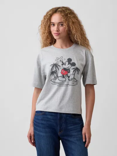 Gap Factory Gap × Disney Mickey Mouse Relaxed Graphic T-shirt In Gray