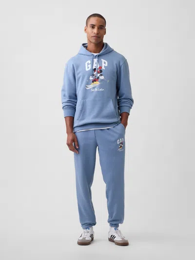 Gap Factory Gap × Disney Mickey Mouse Relaxed Logo Joggers In Blue