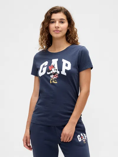 Gap Factory Gap × Disney Minnie Mouse Logo T-shirt In Blue