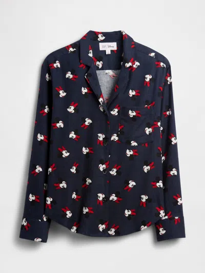 Gap Factory Gap × Disney Relaxed Flannel Pj Shirt In Multi