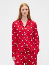 Gap Factory Gap × Disney Relaxed Flannel Pj Shirt In Red