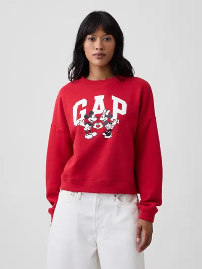 Gap Factory Gap × Disney Relaxed Graphic Sweatshirt In Minnie Hearts