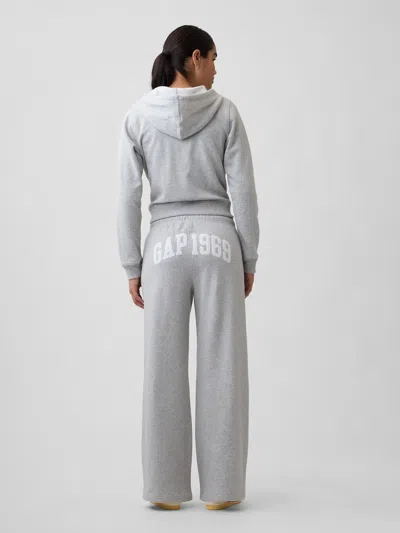 Gap Factory Gap Graphic Straight-leg Sweatpants In Gray