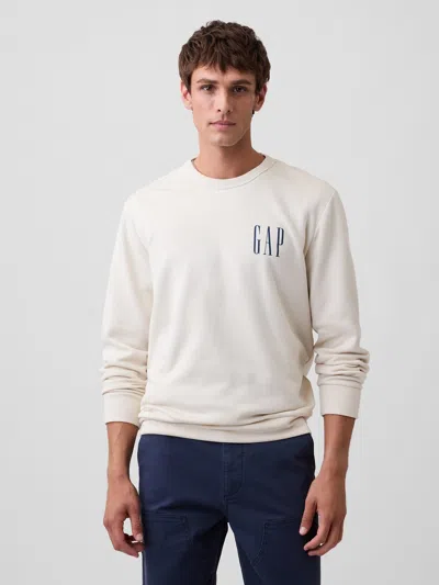 Gap Factory Gap Logo Crewneck Sweatshirt In Tan Chino