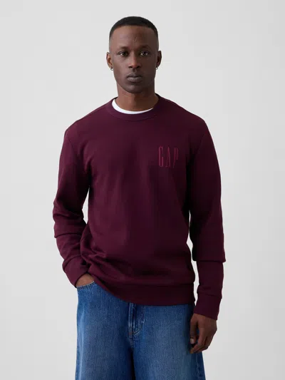 Gap Factory Gap Logo Crewneck Sweatshirt In Vamp Red