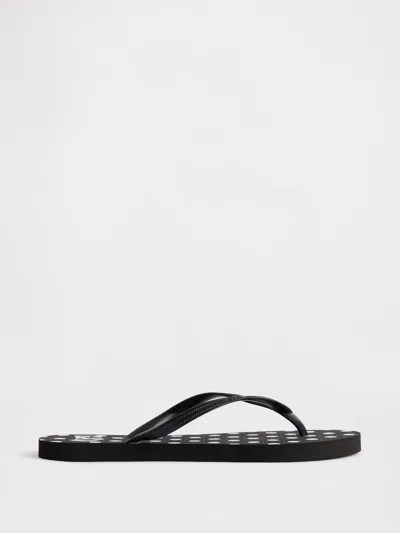Gap Factory Gap Logo Flip Flops In Black