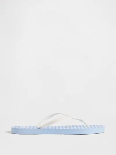 Gap Factory Gap Logo Flip Flops In Blue